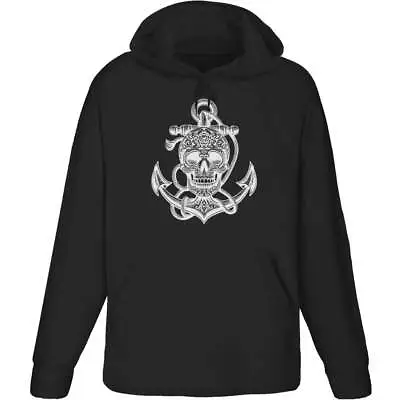 Buy 'Skull With Anchor & Rope' Adult Hoodie / Hooded Sweater (HO045576) • 24.99£