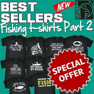 Buy Men's Fishing T Shirts Love Fish Gift Tee Tshirt Angling Gifts Funny  T Shirt 2 • 12.95£