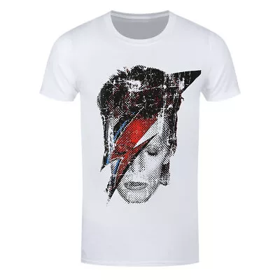 Buy David Bowie T-Shirt Flash Face Official New White • 14.95£