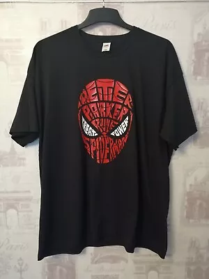 Buy Spiderman Calligram T-Shirt (SIZE XXL)    • 12.99£