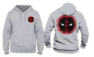 Buy Marvel - Deadpool Logo Grey Men's Sweat Hoodie - L • 44.39£