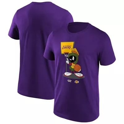 Buy Los Angeles Lakers Looney Tunes Marvin The Martian Graphic T-Shirt - Mens • 20.19£
