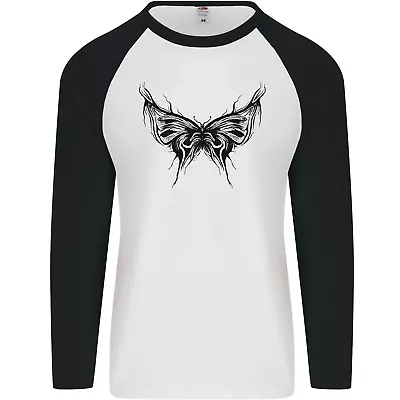 Buy Abstract Butterfly Mens L/S Baseball T-Shirt • 9.99£