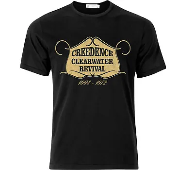 Buy Creedence Clearwater Revival 68 - 72 Vintage Style Rock T Shirt Black • 18.49£