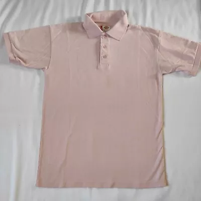 Buy Men's Dickies Pink Short Sleeve Polo T-shirt Size S • 3.99£