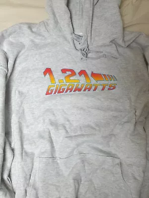 Buy 1.21 Gigawatts Marty Mcfly Back To The Future 80s 2015 Hooded Top Retro • 14.99£