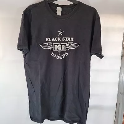 Buy Mens Black Star Riders T-Shirt Medium Black • 14.99£
