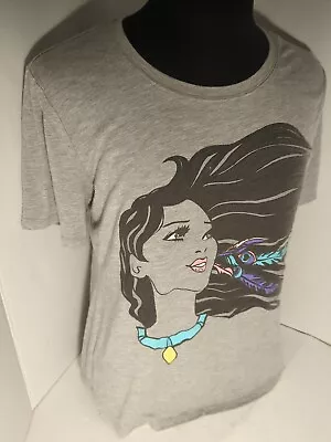 Buy Disney Pocahontas Women's Size Large Gray Crew Neck Short Sleeve T-shirt Nice • 12.16£