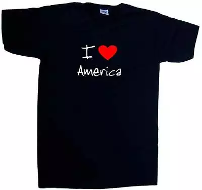 Buy I Love Heart America V-Neck T-Shirt • 10.99£