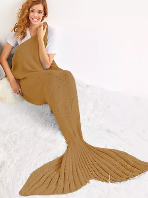 Buy Mermaid Tail Blanket Handmade Throw Wrap Around Hoodie • 5.99£