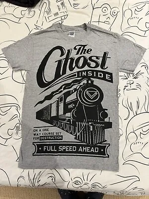 Buy The Ghost Inside T Shirt.  Full Speed Ahead. Grey.  Medium. (Metal/Hardcore) • 8£