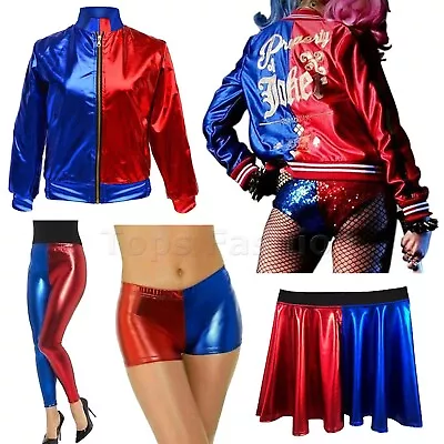 Buy Women Suicide Squad Harley Quinn Joker Property Halloween Cosplay Costume Jacket • 18.92£