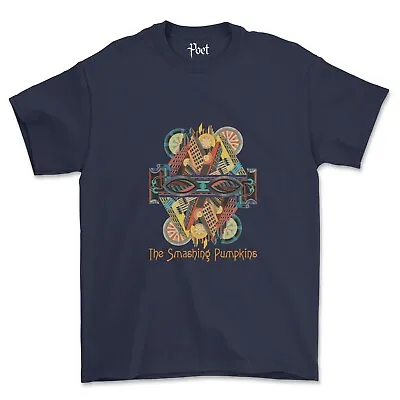 Buy Smashing Pumpkins Indie Alternative Rock Band T-Shirt Navy Blue Siamese Dream • 20£