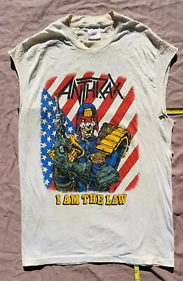 Buy Anthrax 1987 Judge Dredd Vtg Tour Shirt .NOT  A  Reprint. Among The Living   • 120.53£