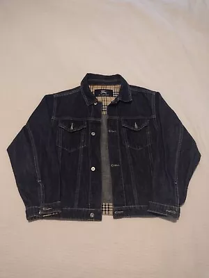Buy BURBERRY Vintage Long Sleeved Denim Jacket - Women's Size 10 • 115£