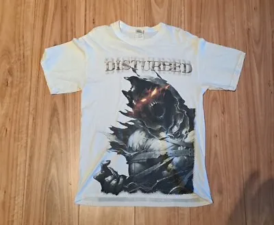 Buy Disturbed T Shirt Asylum Era White Vgc *RARE* Band Tee Size Medium FREE POST Au  • 17.53£