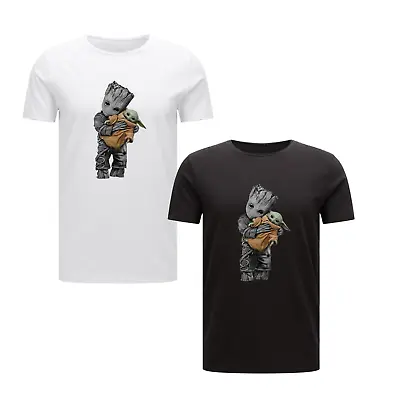 Buy New Baby Yoda Groot T-Shirt Cute Adults Galaxy Wars Tee Shirt Top • 11.49£