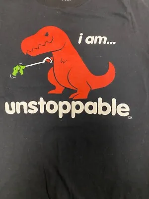 Buy Boys Goodie Two Sleeves Black T Shirt With Dinosaur I Am Unstoppable Size Small • 7.87£