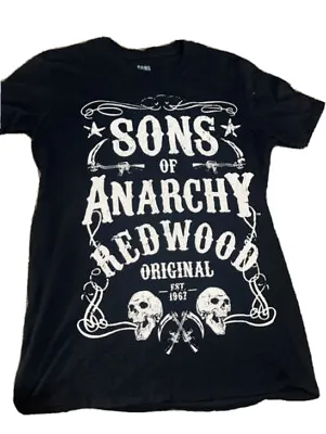 Buy Men’s Size M ,  Sons Of Anarchy - Motocycle - Redwood Original - Print T-shirt • 16.99£