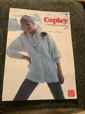 Buy Copley Camargue Chunky Ladies Stylish Jacket Knitting Pattern • 0.99£