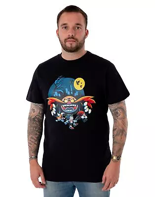 Buy Sonic The Hedgehog Black Short Sleeved T-Shirt (Mens) • 16.99£