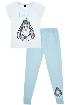 Buy Disney Eeyore  Long Ladies Cotton Pyjamas  W21 • 16.99£