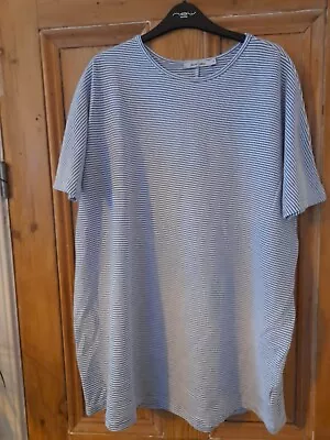 Buy Alice Collins Striped Oversize T Shirt Size 10 • 5£
