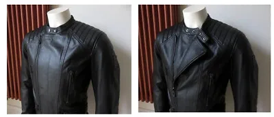 Buy BNWT's Belstaff HIGHWAYS Asymmetric Leather Biker Jacket IT50 Large 22  RRP £995 • 275£