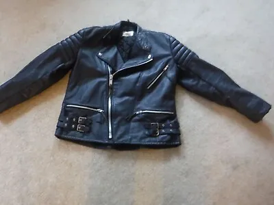 Buy Vintage SPEEDSPORT Biker Leather Jacket Motorcycle Red Pad Punk Rock S-M 38 • 60£