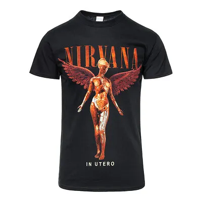 Buy Official Nirvana In Utero T Shirt (Black) • 19.99£