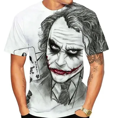Buy New Unisex T Shirts Digital 3D Printed Joker Face Poker Card • 19.99£