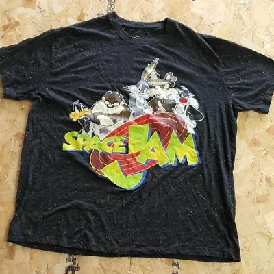 Buy Looney Tunes Graphic T Shirt Black Adult 2XL XXL Mens Space Jam Summer • 11.99£