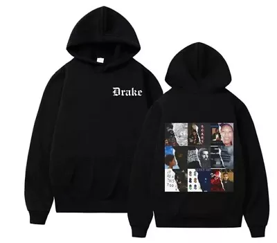 Buy Drake Hoodie Jumper All Dogs Lover Boy Scorpion Album Vinyl Hip Hop Rapper Black • 37.95£