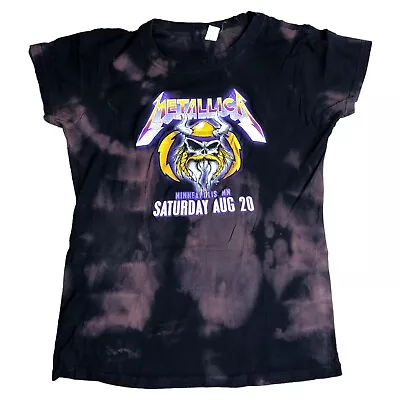 Buy Metallica Minnesota Viking Skol US Bank Stadium Concert Womens T-shirt Tie Dye • 14.18£
