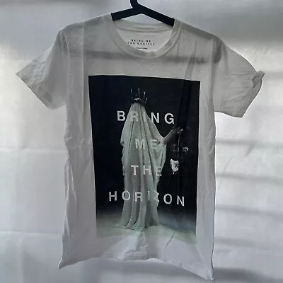 Buy Bring Me The Horizon BMTH Mens Cloaked White Merch T-Shirt (Small) • 24.99£