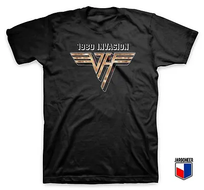 Buy Van Halen 1980 Invasion Official Men's Black T-Shirt SMALL • 17.95£