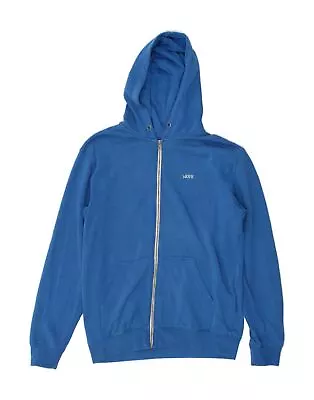 Buy VANS Mens Zip Hoodie Sweater Medium Blue BI06 • 18.77£