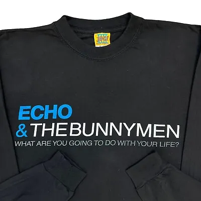 Buy Vintage 1999 Echo And The Bunnymen Long Sleeve Band Tour Shirt 80s 90s New Wave • 95£