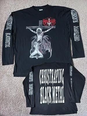 Buy *Mint* Vintage Marduk Christ R**ing Black Metal T-Shirt - Size XL - Heavy Rare • 124.99£