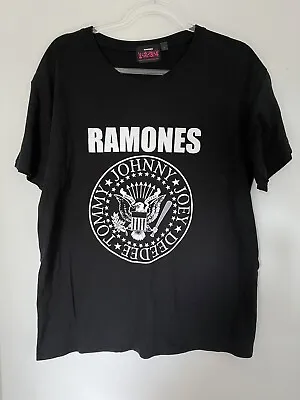 Buy Vintage Official Ramones Logo Band T Shirt Rock Punk Cbgb Sex Pistols Clash • 15£