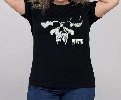 Buy Danzig ROCK BAND Women's Black Plus T-Shirt • 12.28£