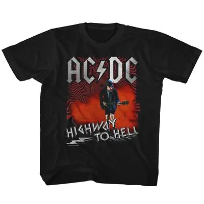 Buy Kids AC/DC Highway To Hell Angus Young Black Rock And Roll Music Band T-Shirt • 19.34£