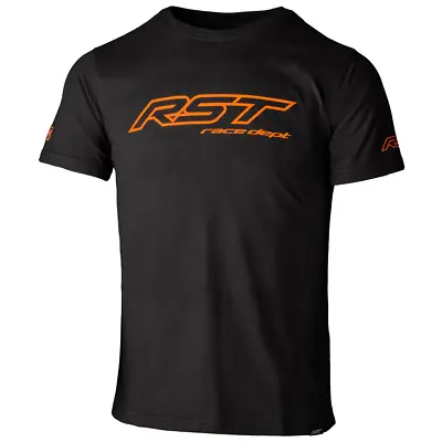 Buy RST T-Shirt Race Department Logo Black KTM Orange Motorcycle Casual Cotton • 19.99£