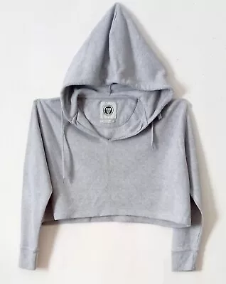 Buy Urban Outfitters Cropped Hoodie Small Oversized Grey Crop Top • 6.99£
