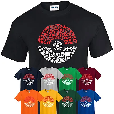Buy Catch Em All Pokemon T-Shirt Adults & Kids Pokemon T Shirt Top Gift Idea • 9.99£