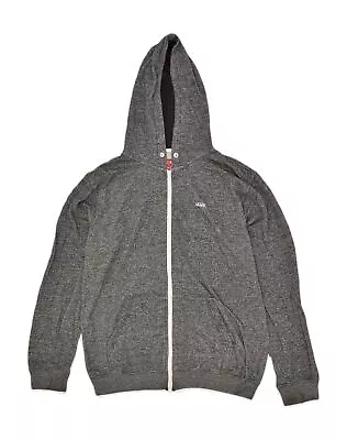 Buy VANS Mens Zip Hoodie Sweater Large Grey AF36 • 15.51£