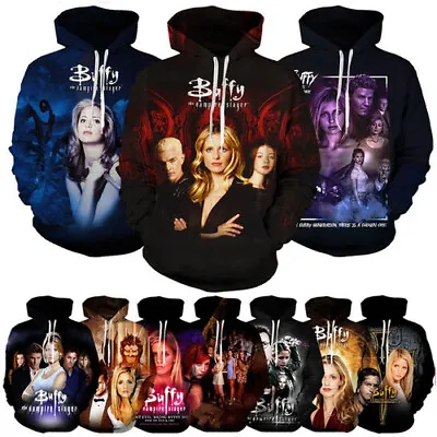 Buy Buffy The Vampire Slayer 3D Print Casual Women Men Long Sleeve Hoodie Sweatshirt • 23.99£