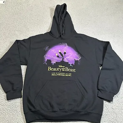 Buy Beauty And The Beast Hollywood Bowl Concert Black Hoodie Size M Disney • 21.51£