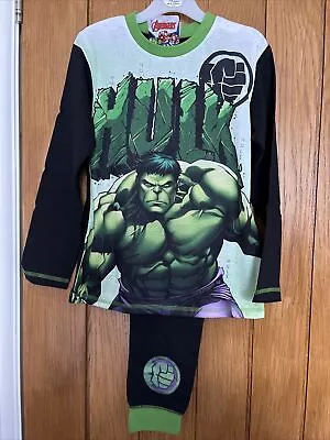 Buy New With Tags Boys  Pyjamas Age 7-8 Yrs,marvel Avengers Hulk • 6.99£