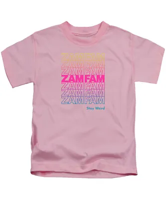 Buy Zamfam Kids T-Shirt (Stay Weird) Rebecca Zamolo Tee Top Boys Girls YouTuber • 7.95£